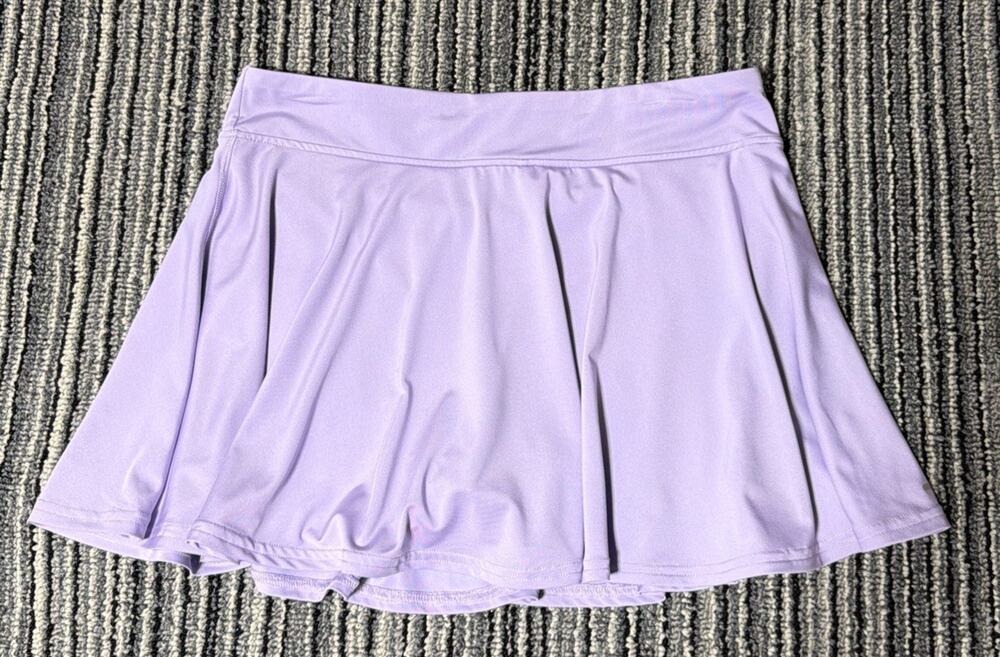 BCG Girls Purple Athletic Skort XL -16 Tennis Stretch Pull-On Logo